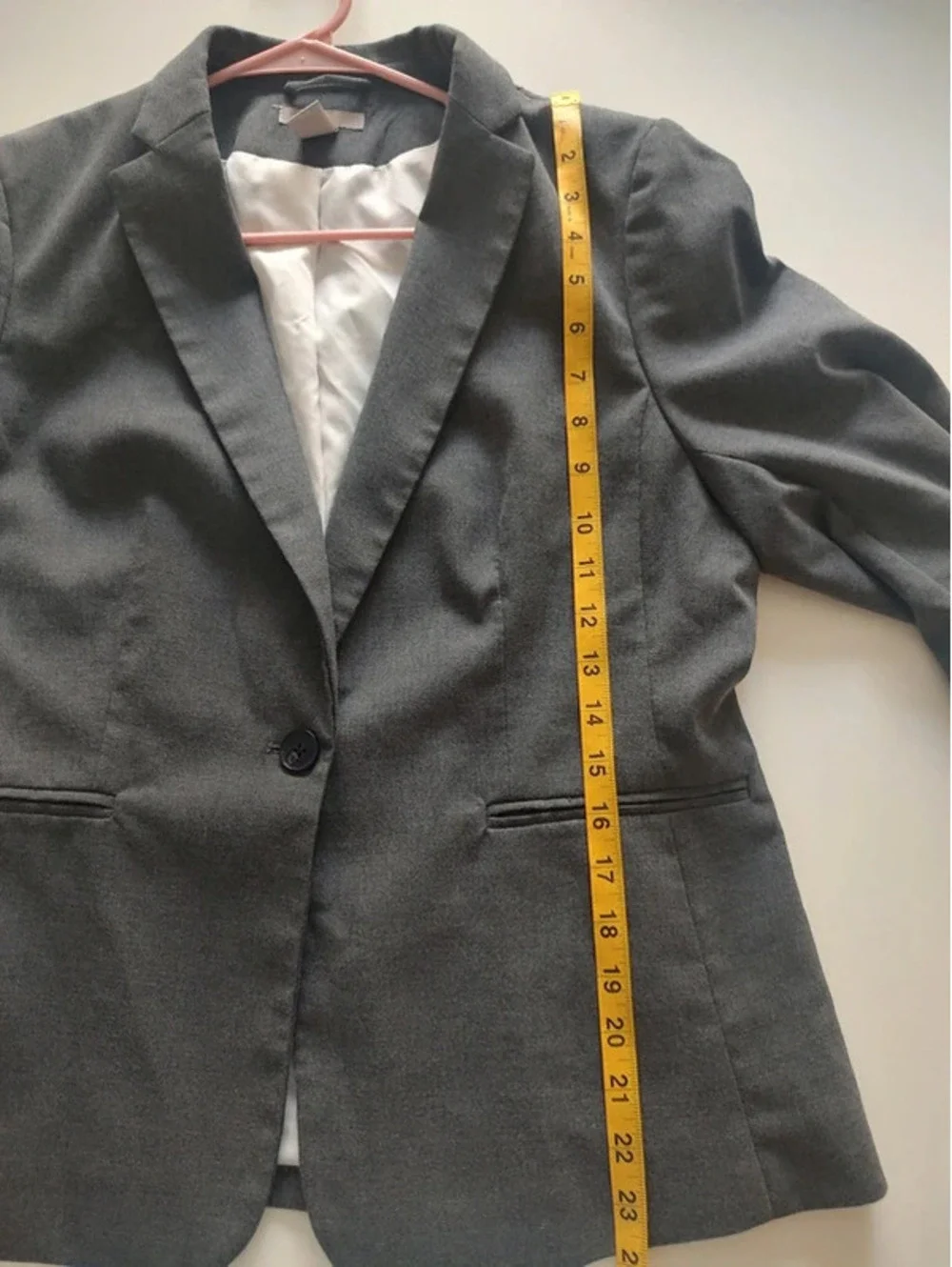 H&M Grey Blazer With Pockets Size M